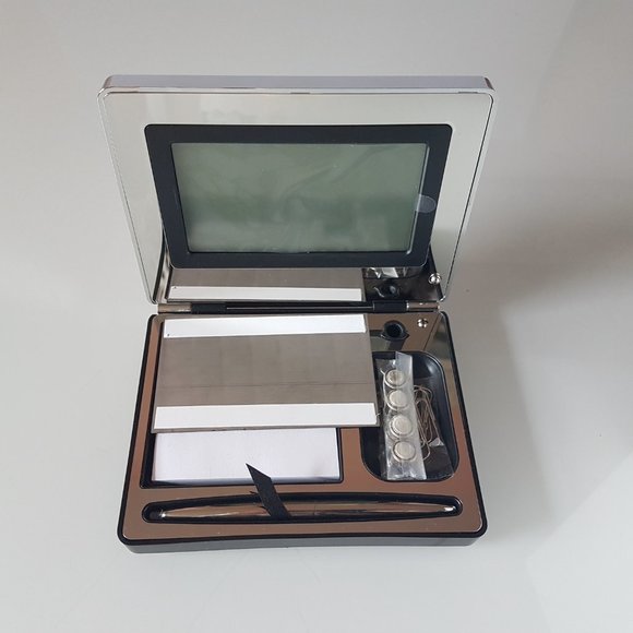 Silver Engravable Desk Organizer - Great gift! - Picture 6 of 16